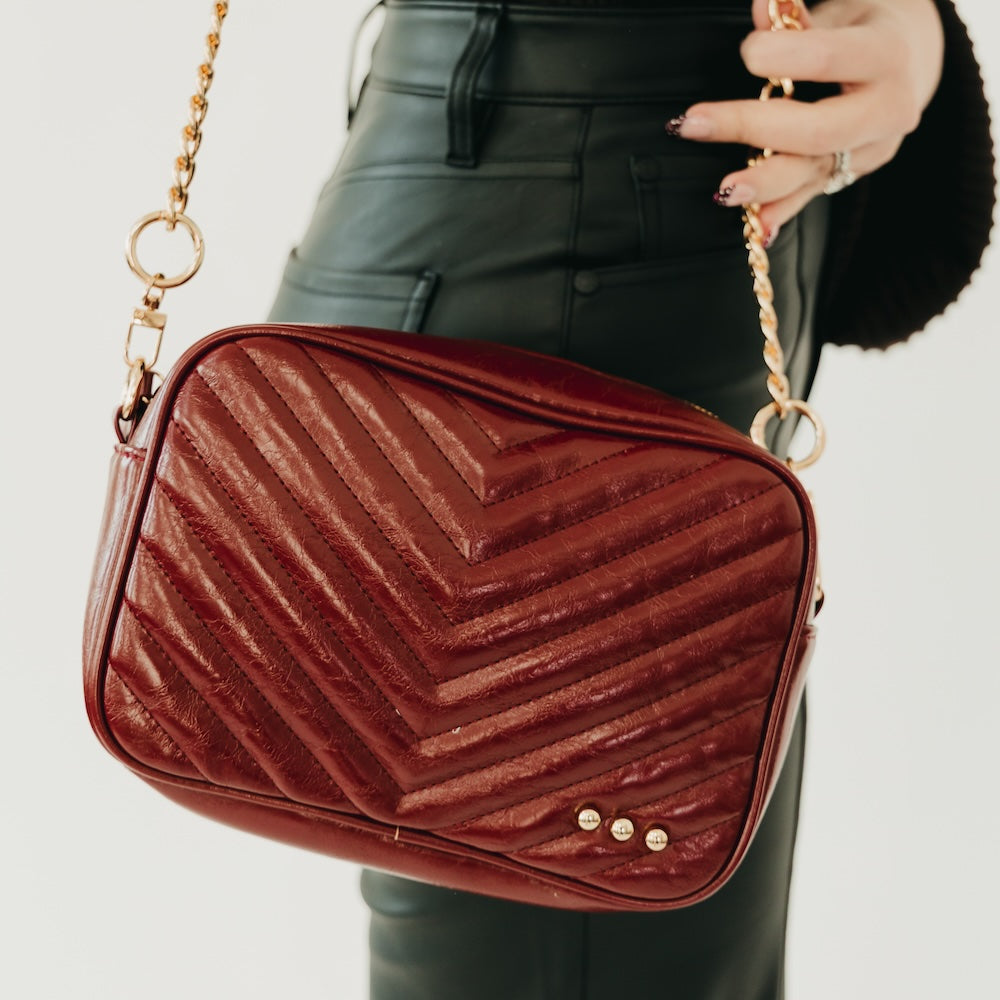 Coco Quilted Camera Crossbody Bag